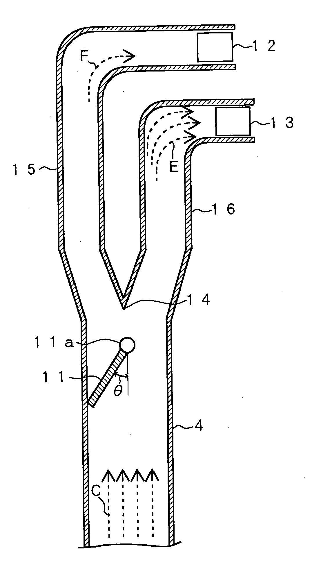 Fuel distribution device for fuel feed ducts and method of operating distribution device