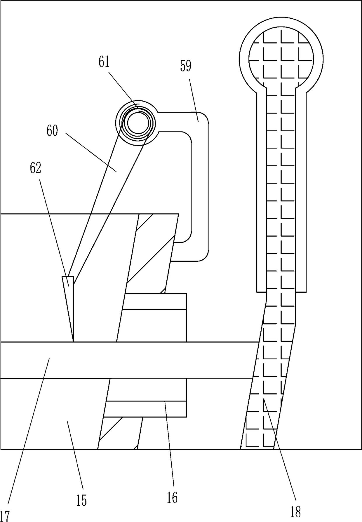 Salting device for salted fishes before sun curing