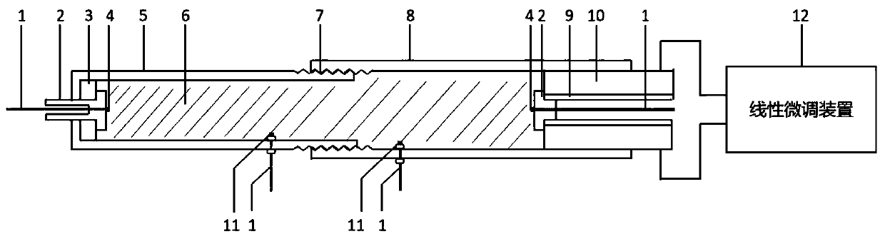 Four-electrode conductivity adjustable temperature sensor