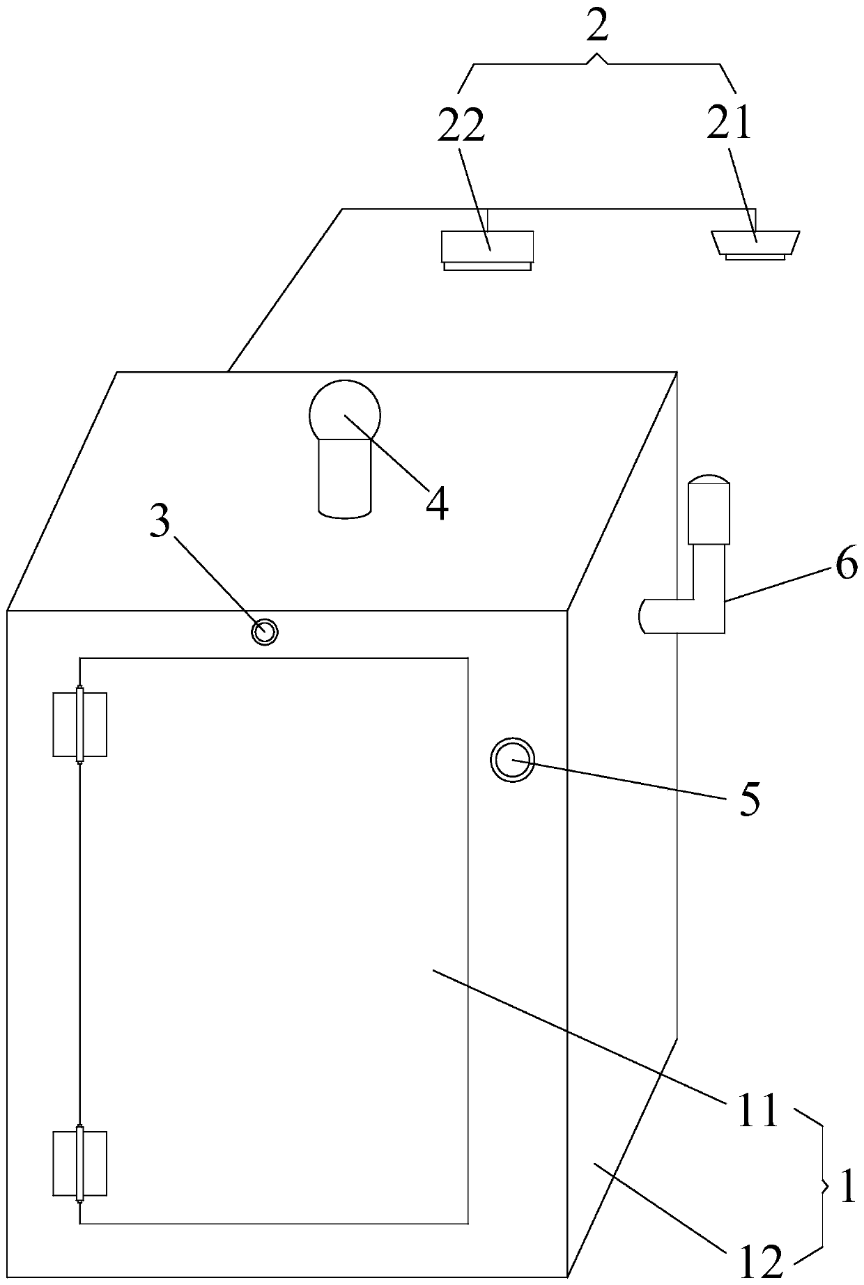 Anti-theft intelligent fire-fighting cabinet used in electric charging occasion and intelligent fire-fighting method thereof