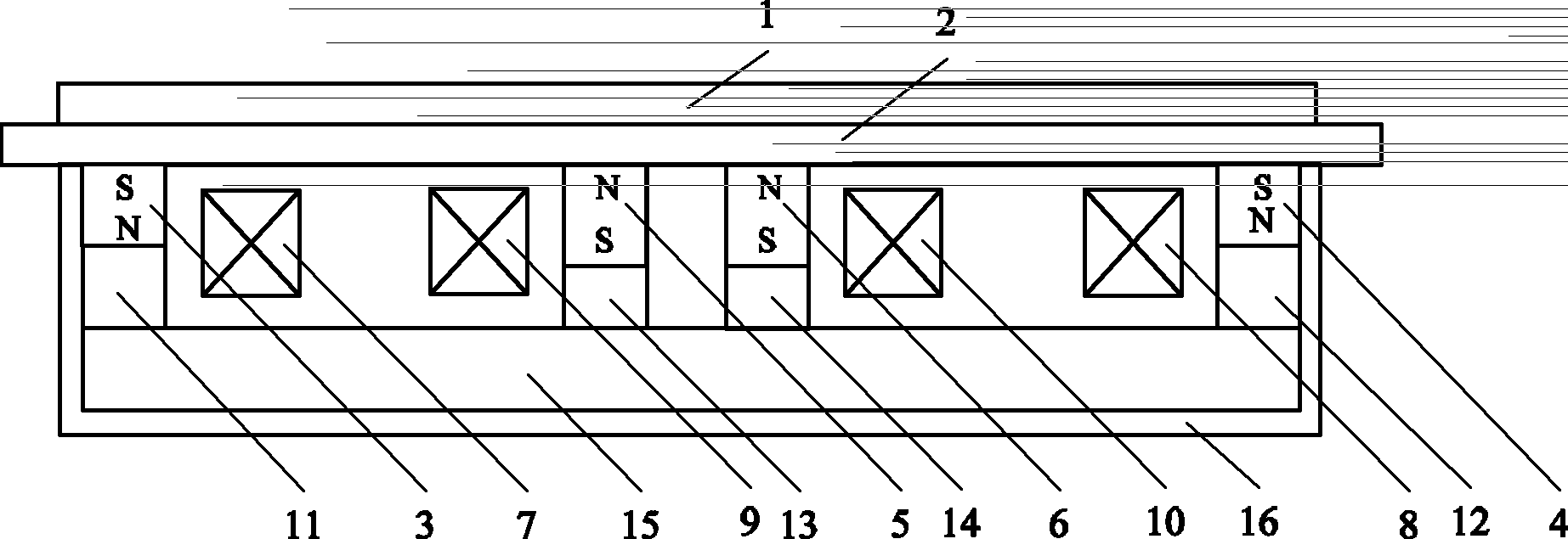 Composite magnetic control sputtering cathode