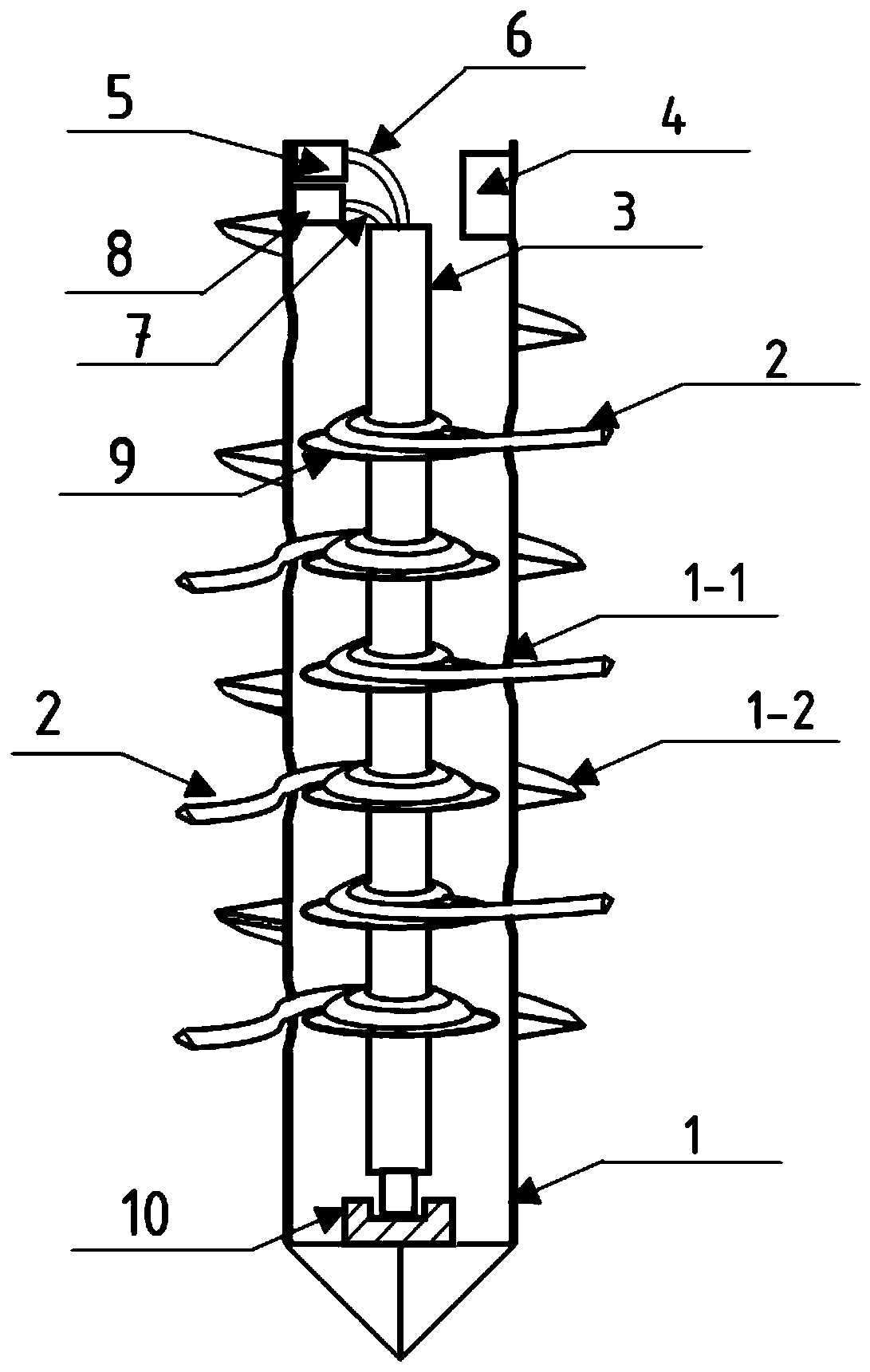 Soft-soil consolidation drainage device