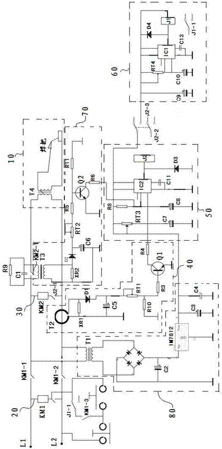 No-load energy-saving device for electric welding machine