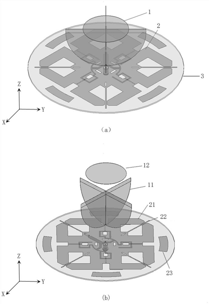 Dual-polarization high-isolation indoor distribution antenna