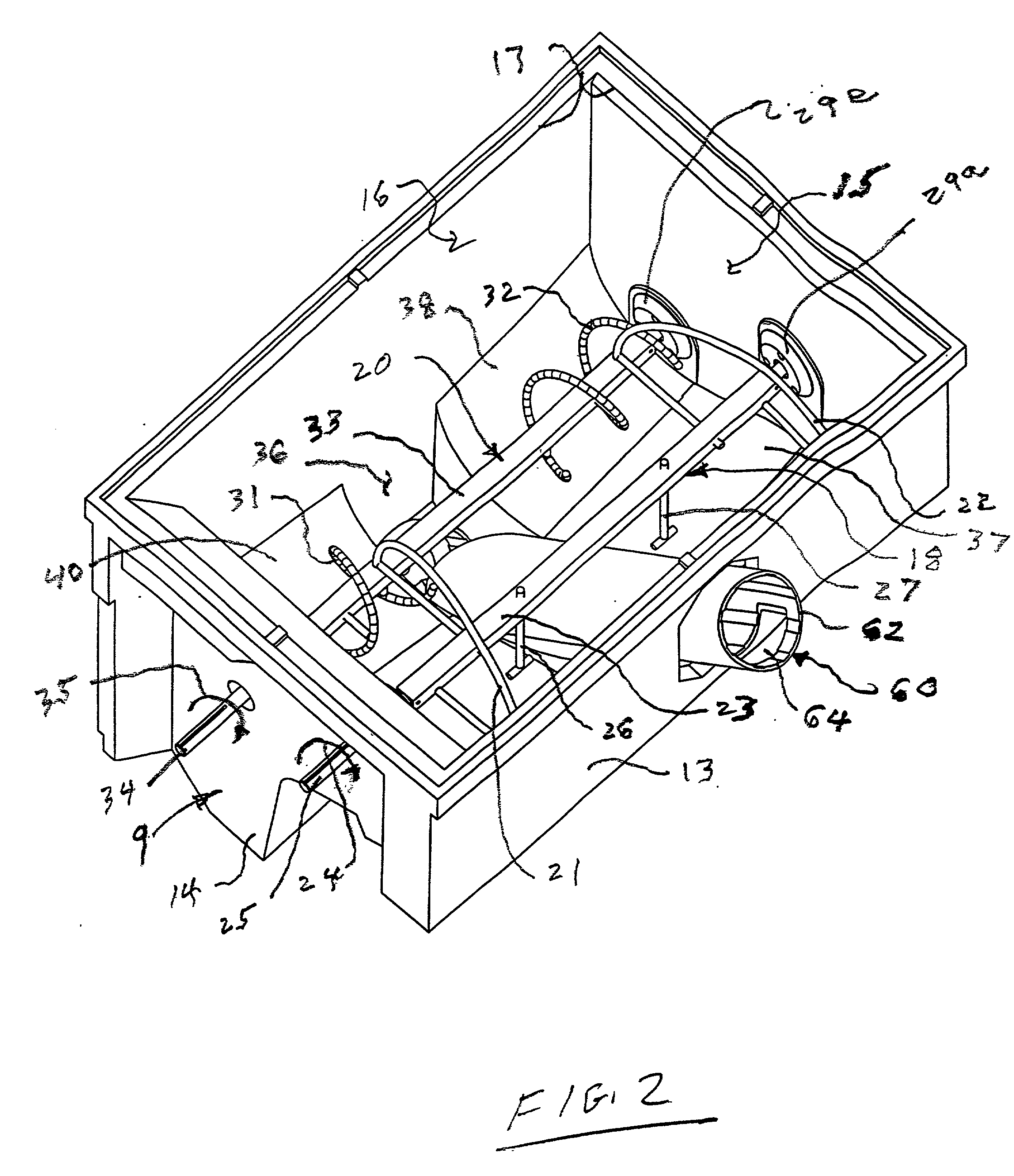 Apparatus for removal of ice from a storage bin