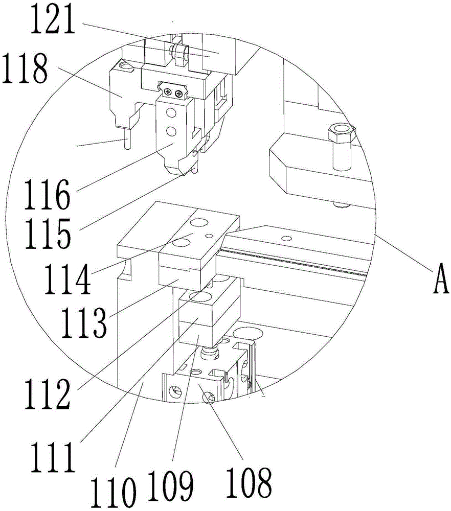 Taking device used in contact riveting process