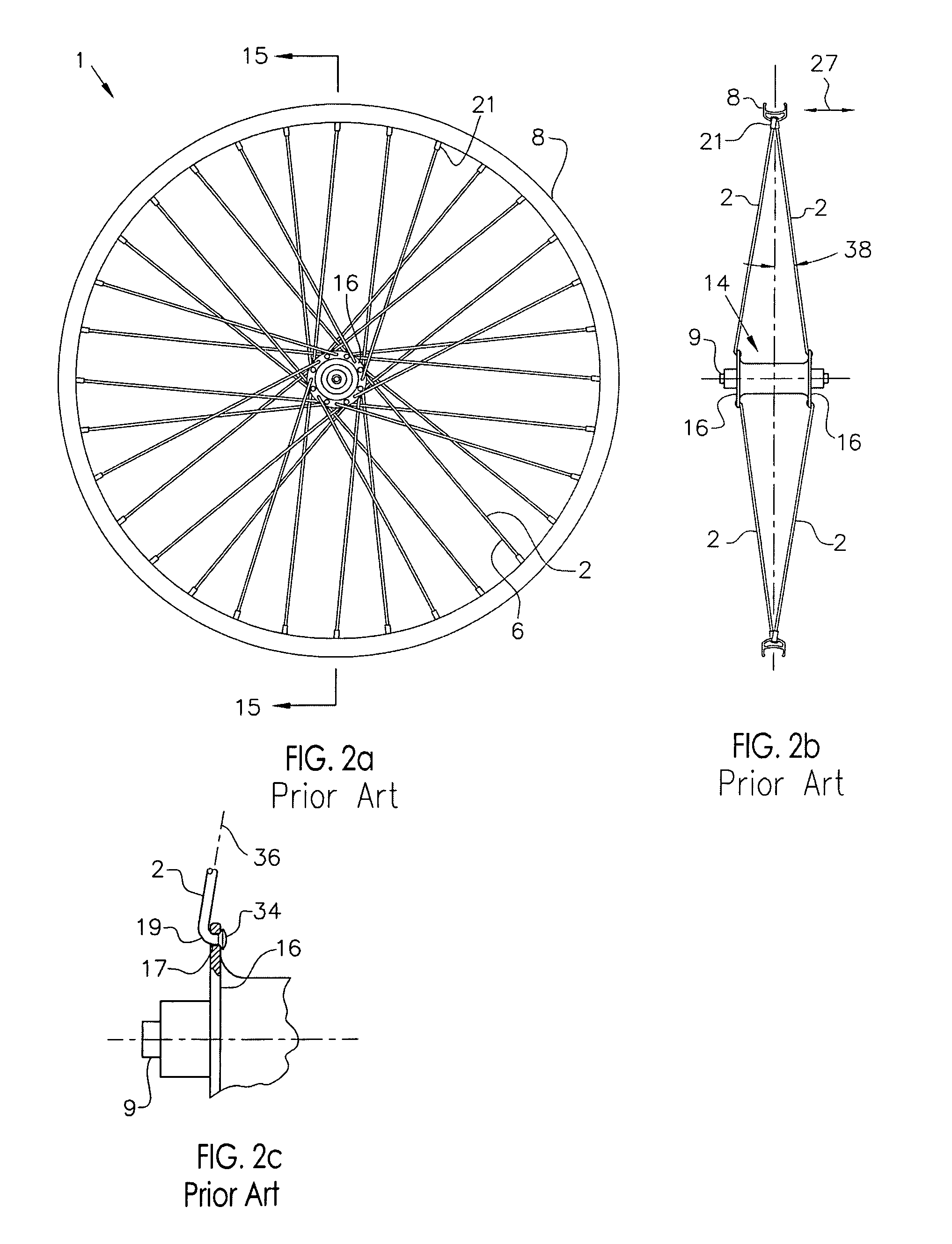 Vehicle wheel spoke connection