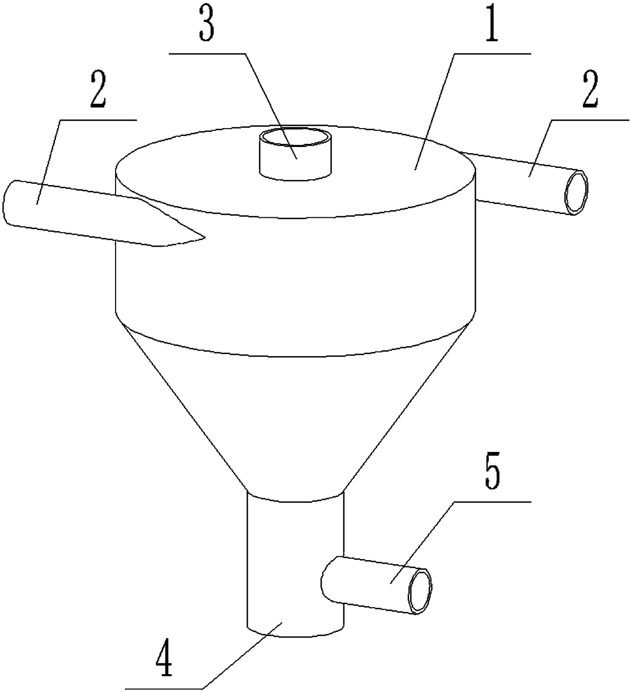 Cyclone separator for starch washing