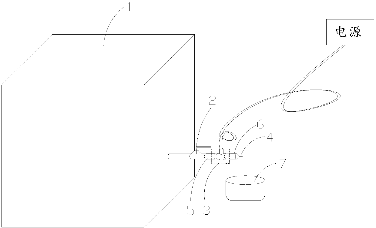 Low-water pressure sealing performance test method and system for high-water pressure solenoid valve