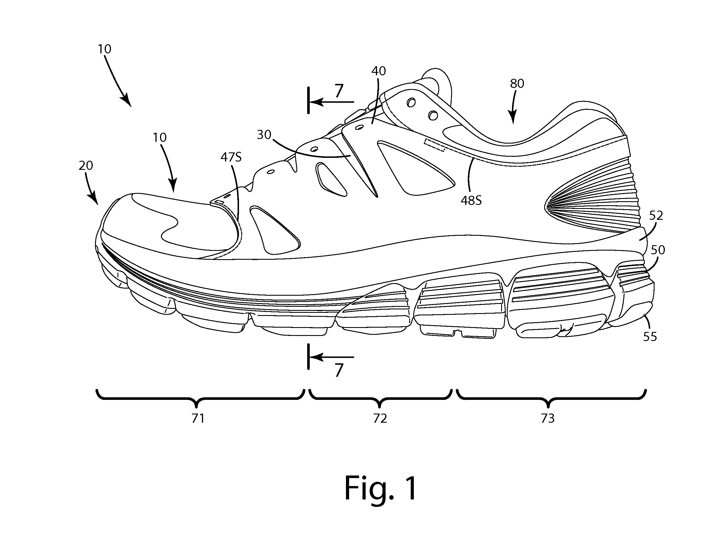 Footwear including a support cage