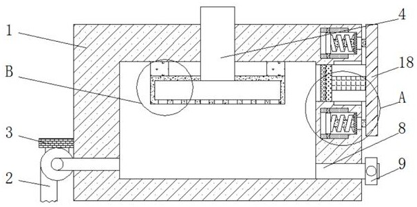 Waste gas treatment device for gas-steam boiler