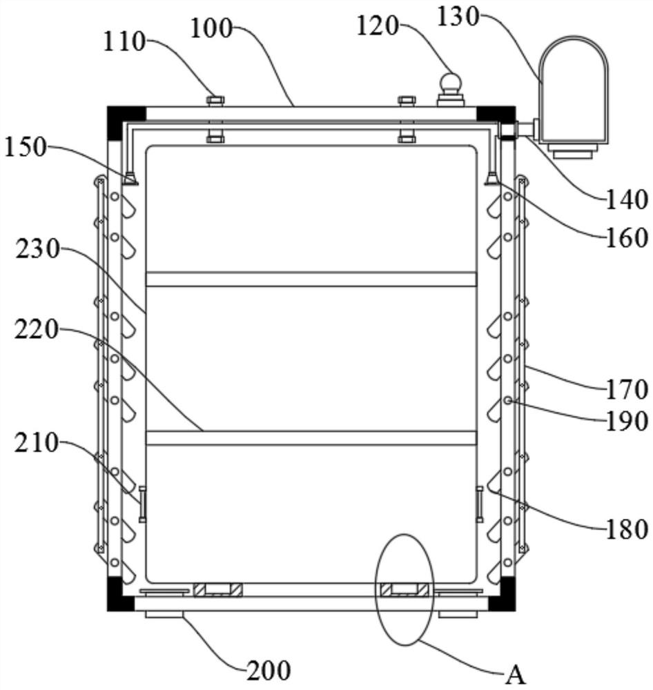 Fireproof low-voltage switch cabinet