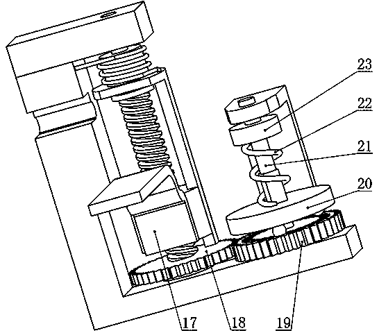 Machinery mechanism for achieving lifting and rotating actions