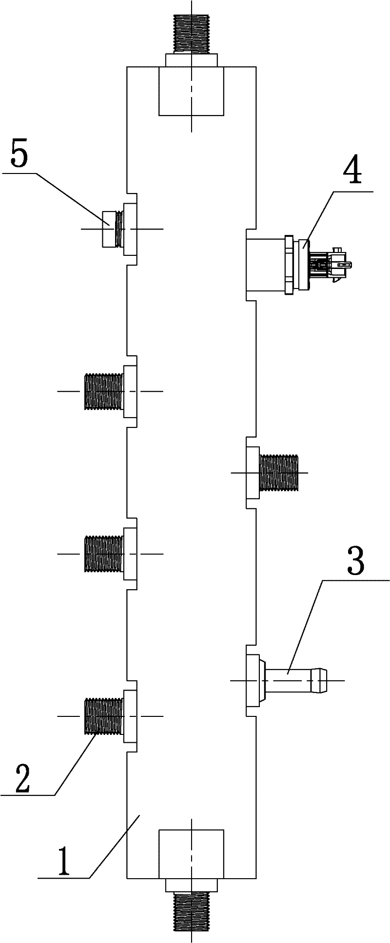 High-pressure oil rail with novel structure