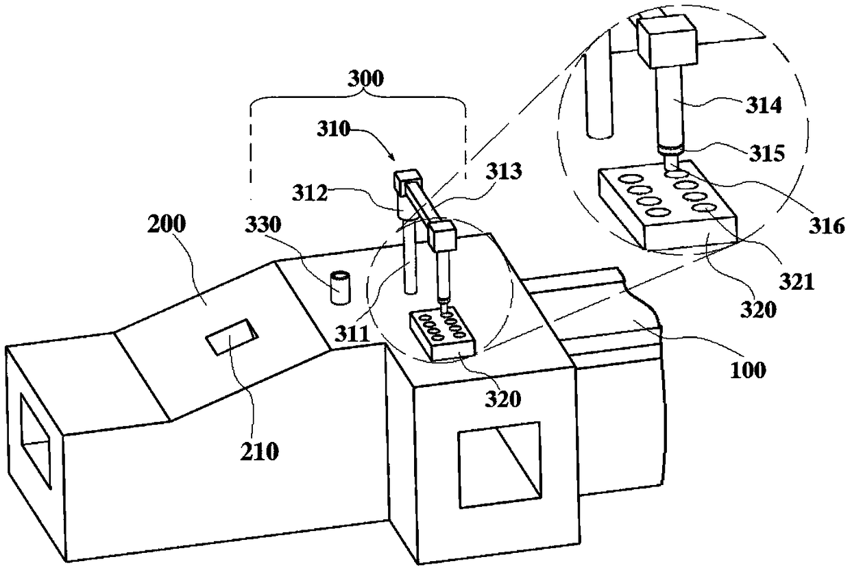 An online measuring device and method for the temperature of molten iron in a large blast furnace