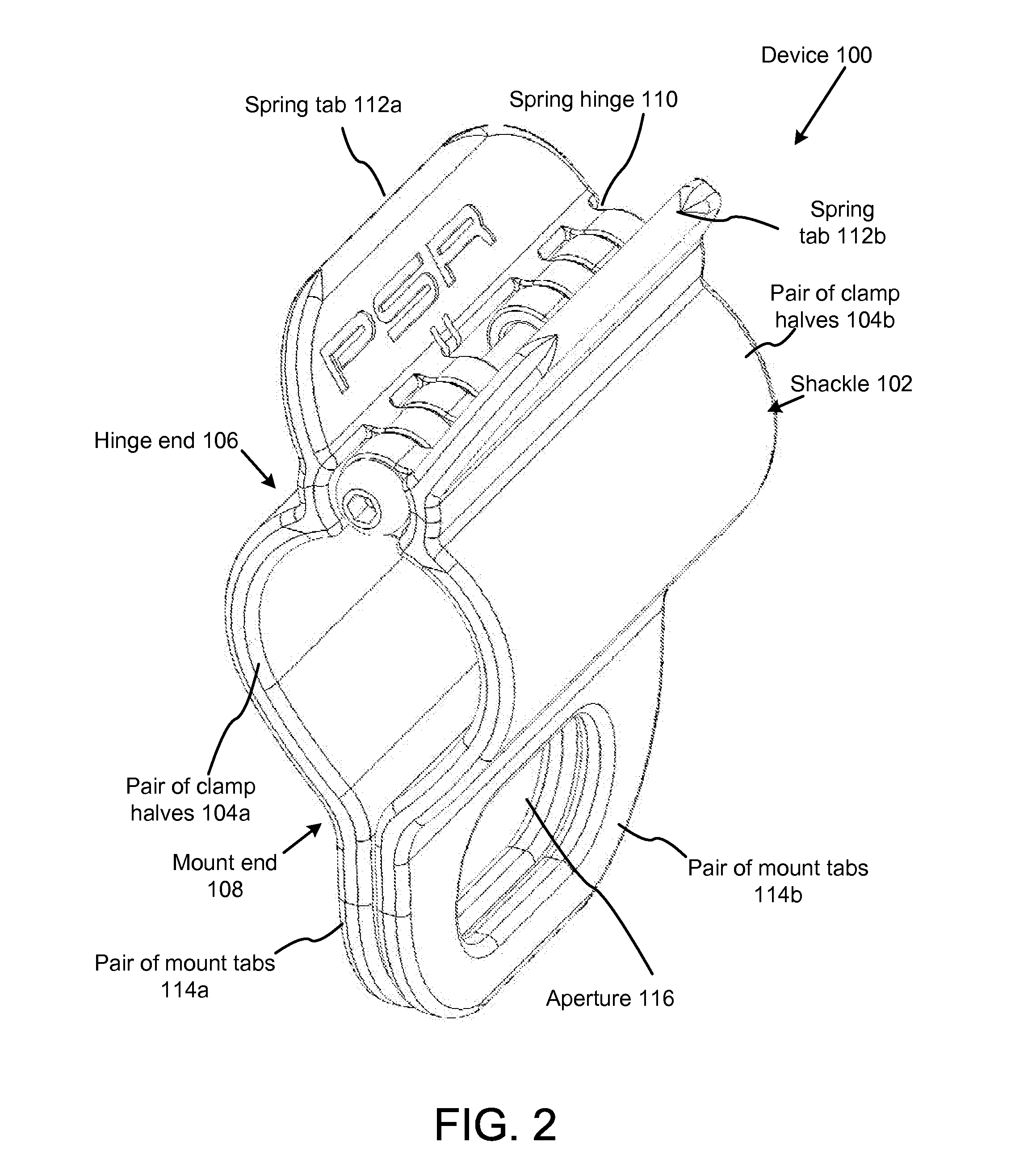 Shackle and method for stabilizing a vehicle during transport