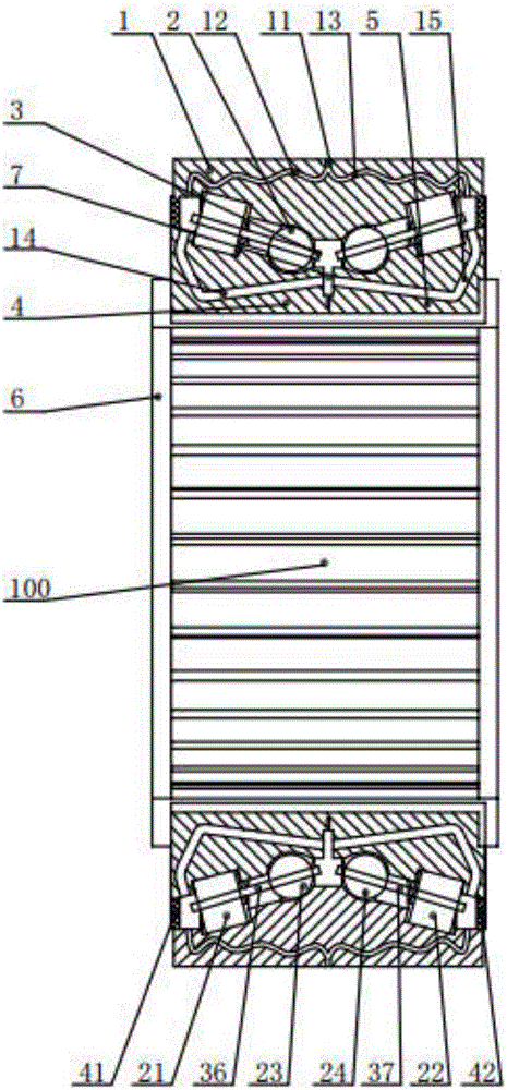 High-strength washing machine high-speed motor bearing