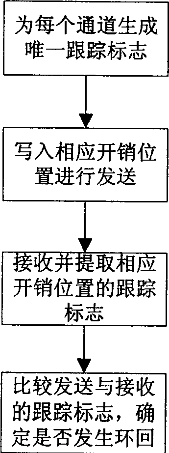 Method for detecting multi-service transmission platform device service loopback