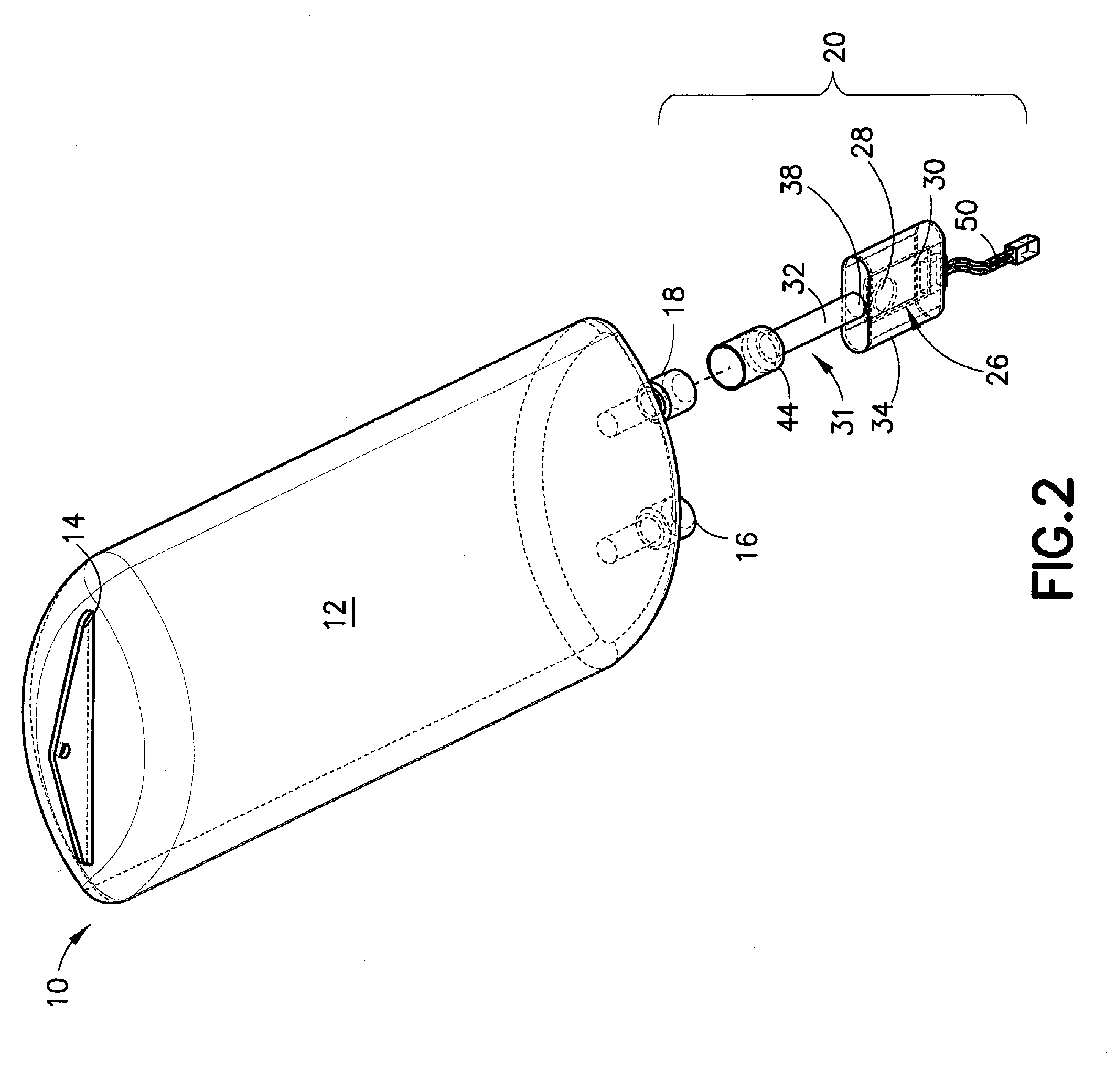 Fluid Container with Fluid Identification Sensor and Method