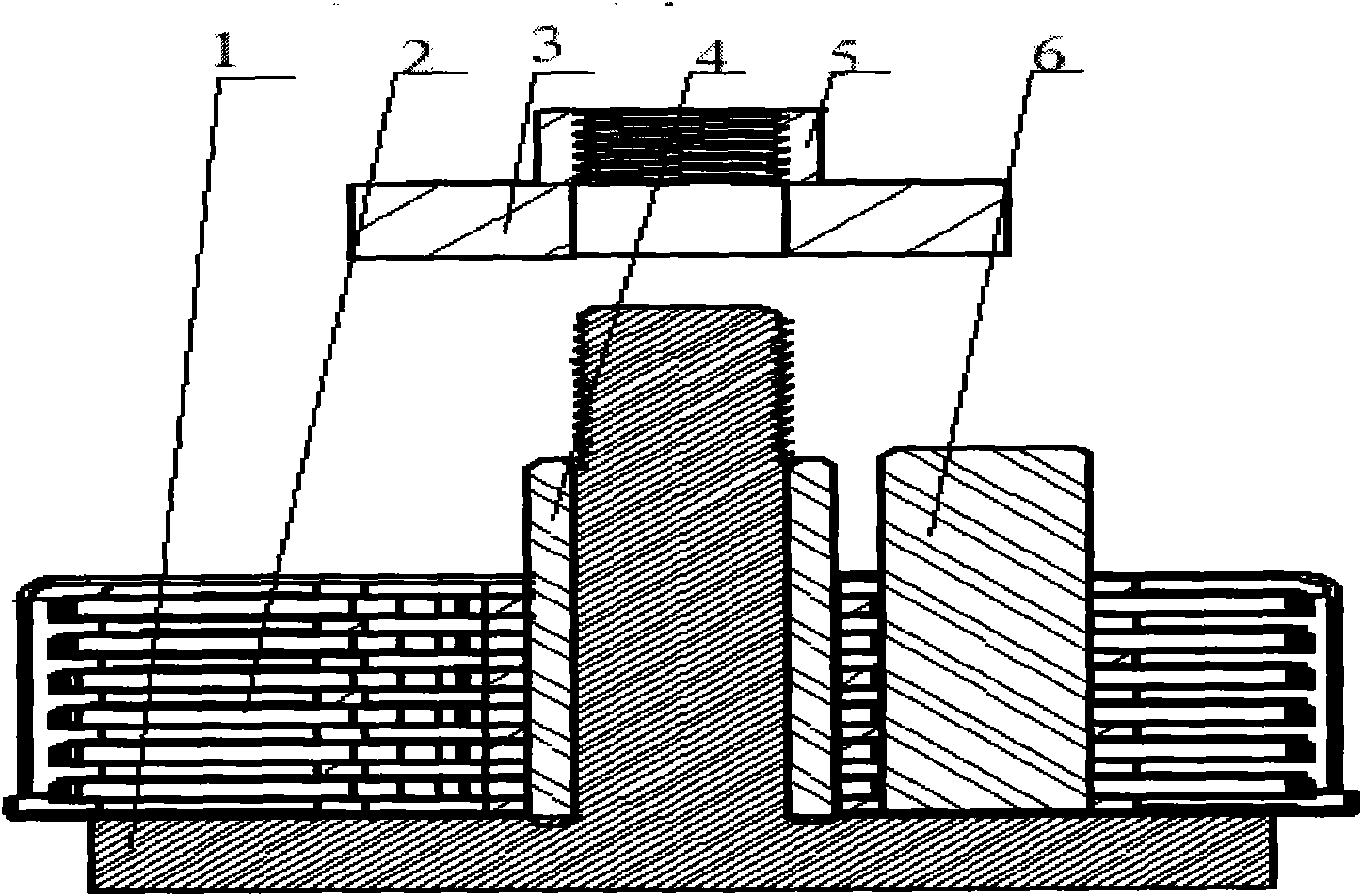 Molten-loss type brazing auxiliary positioning for oil cooler