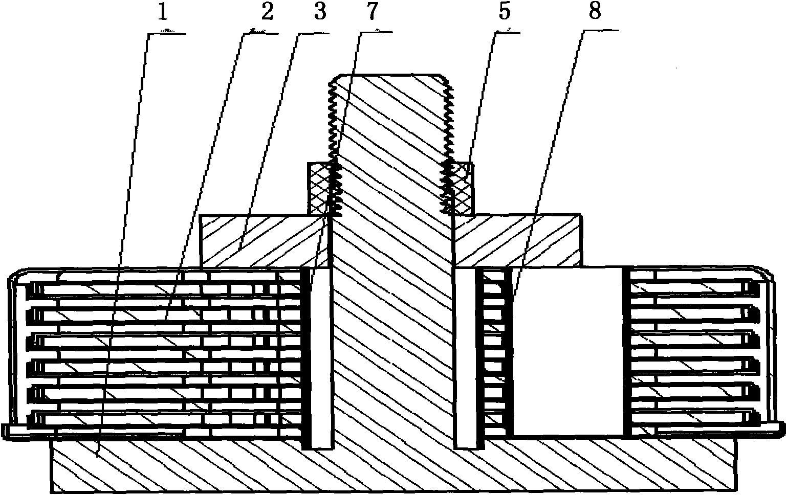 Molten-loss type brazing auxiliary positioning for oil cooler