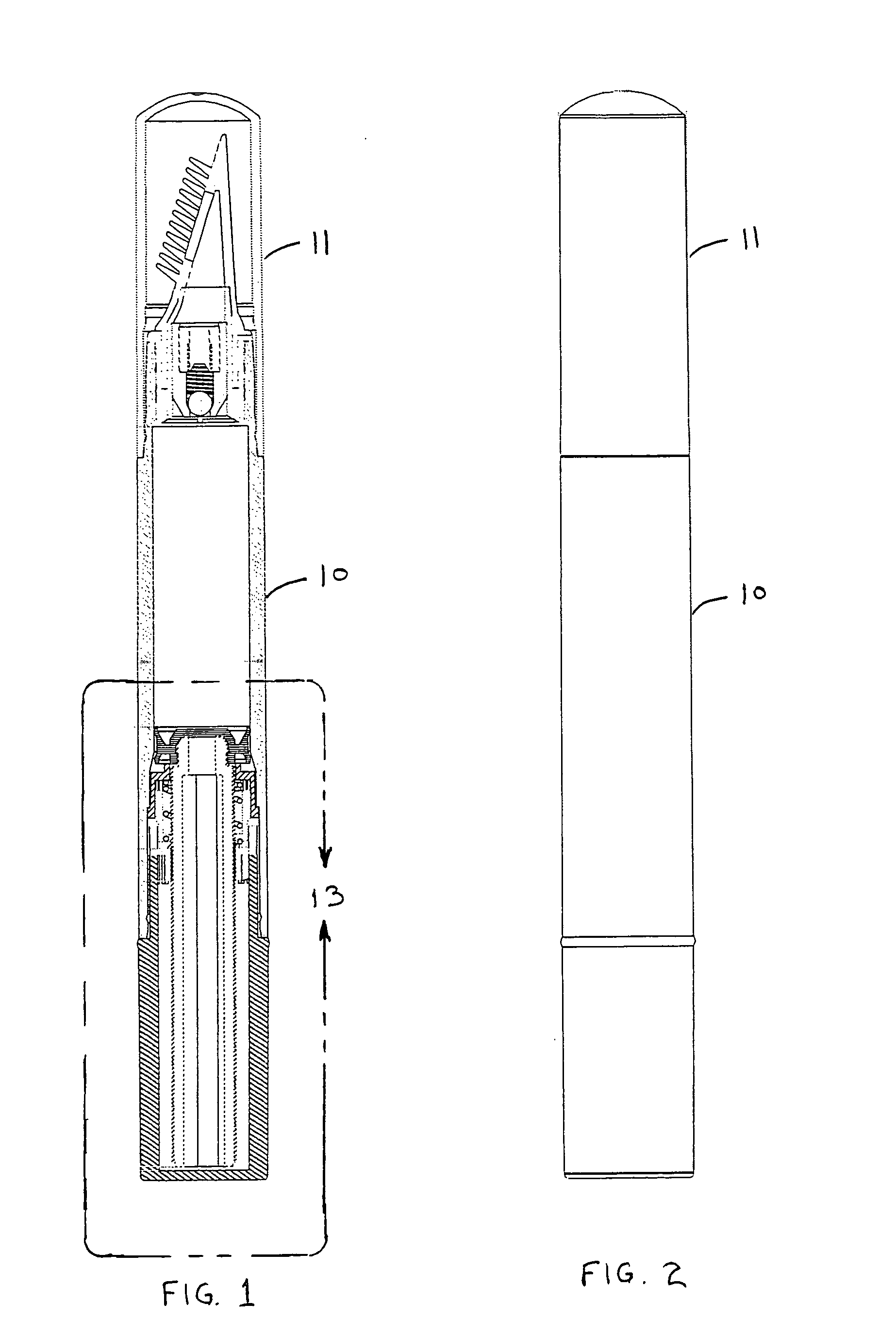 Airless cosmetics applicator with airtight sealing dual cap