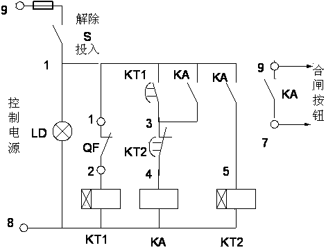 Automatic reclosing lock device of intelligent circuit breaker