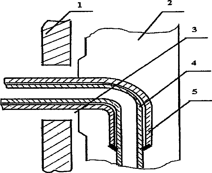 Repairing method for cooling staveleakage