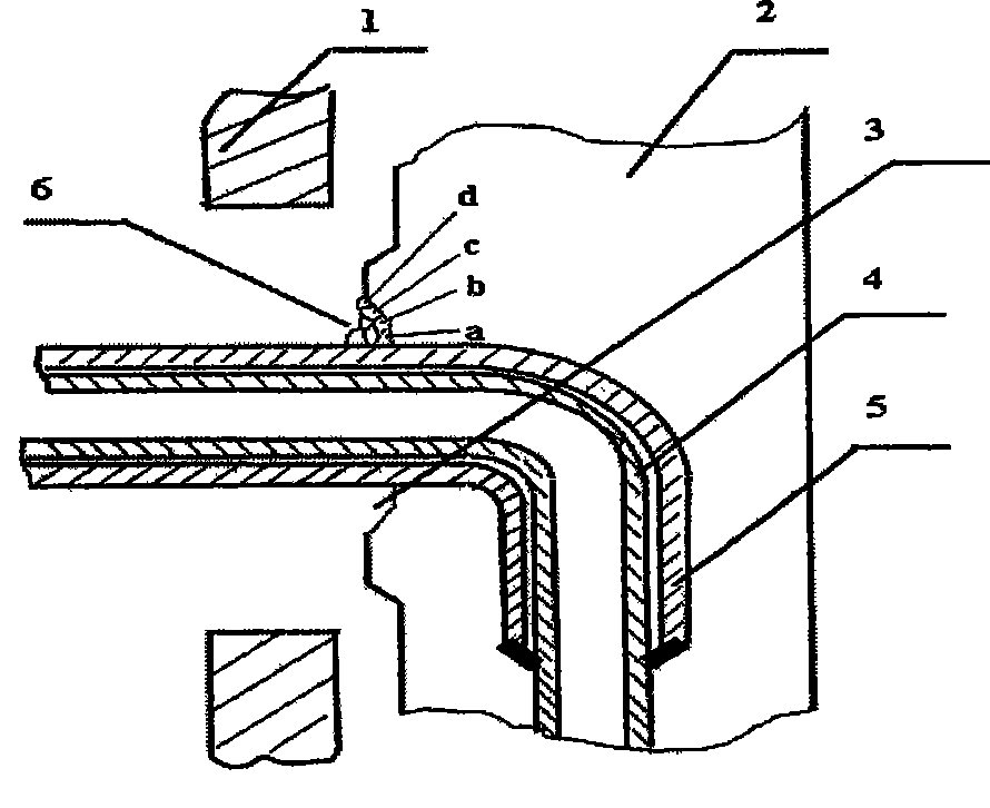 Repairing method for cooling staveleakage