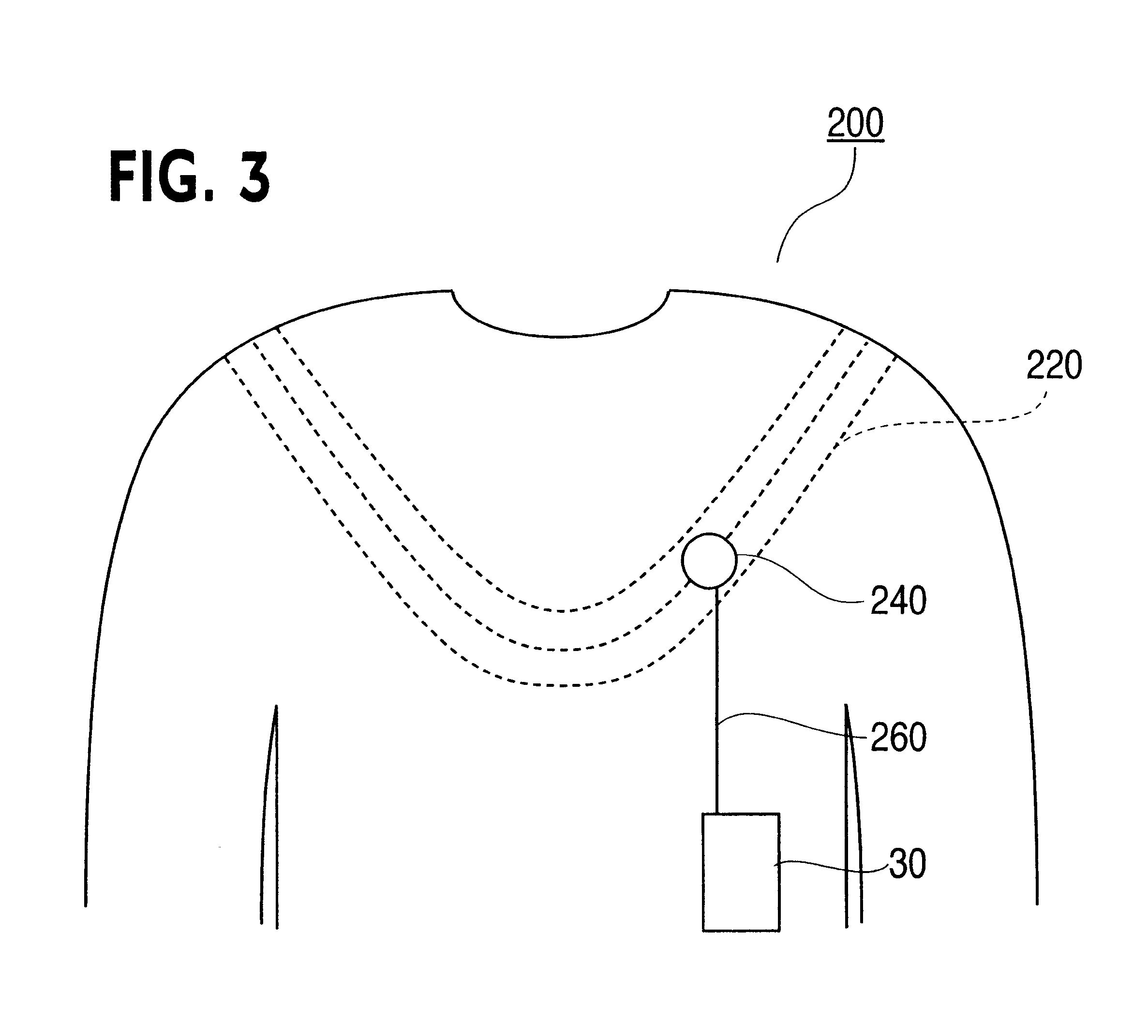 Garment having wireless loopset integrated therein for person with hearing device