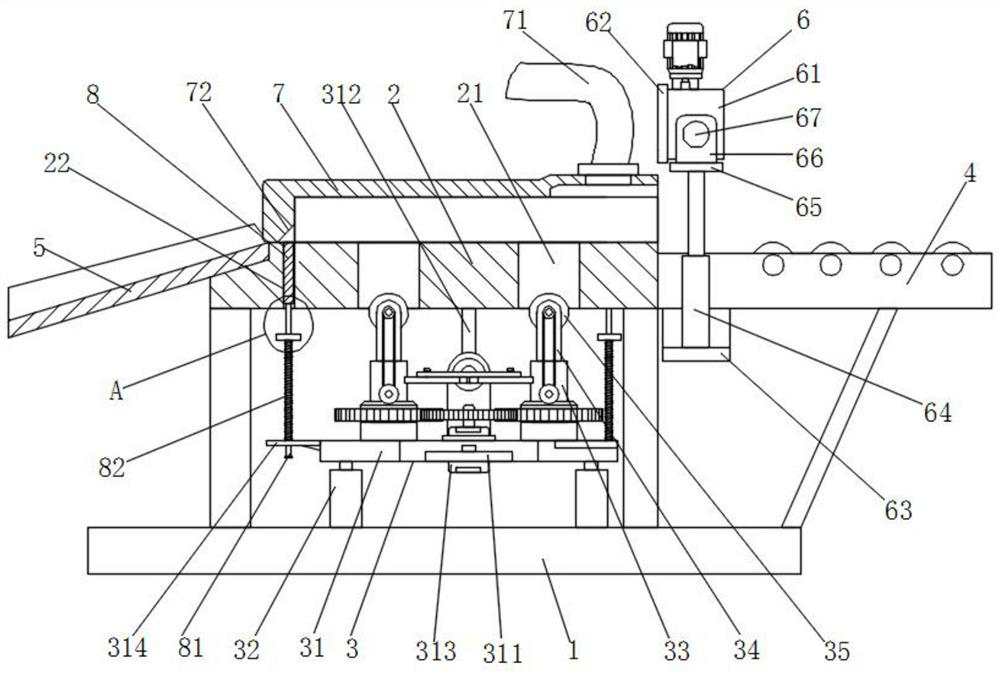 A grinding device for intelligent manufacturing of equilateral triangle workpieces