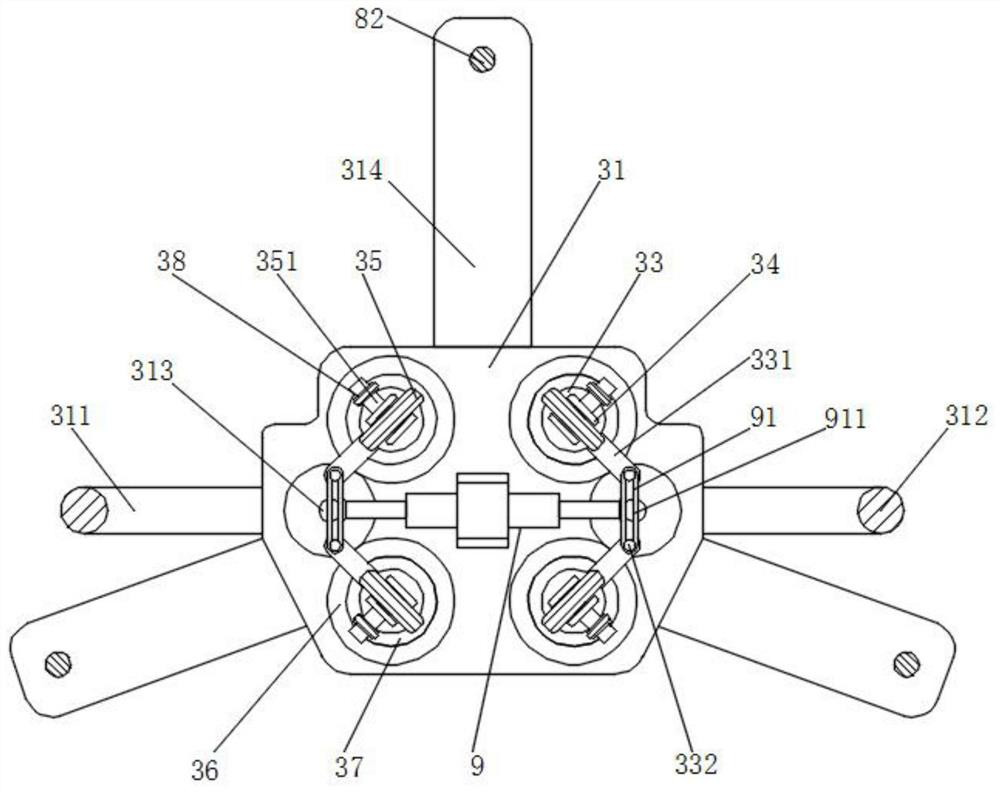 A grinding device for intelligent manufacturing of equilateral triangle workpieces