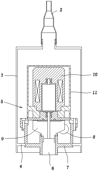 Built-in pump body-type integrated fountain