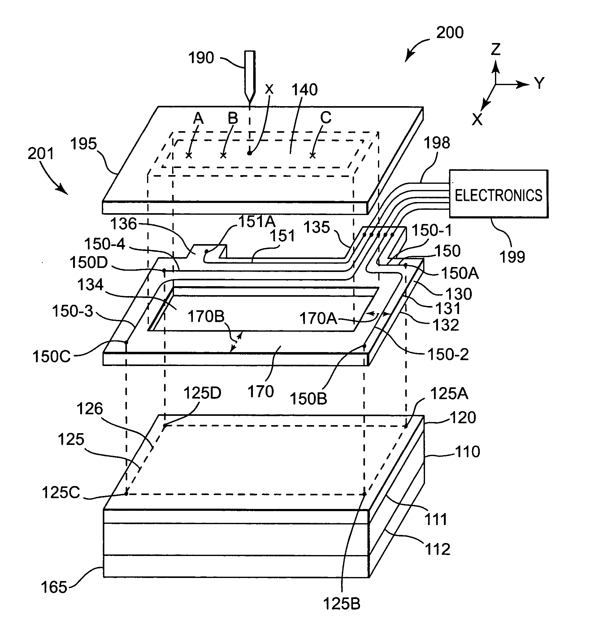 Wiring harness and touch sensor incorporating same