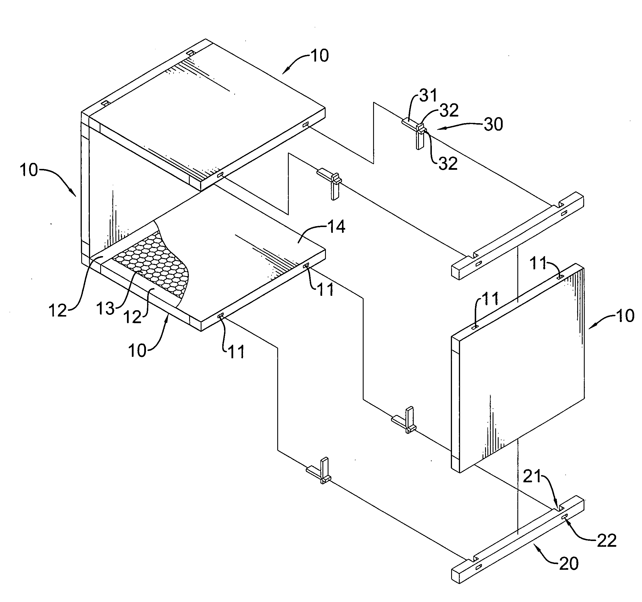 Modular shelving system