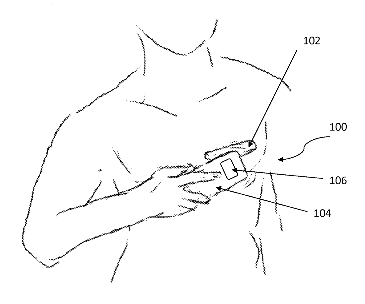 Pairing a health-monitoring wireless sensor device using a contact motion