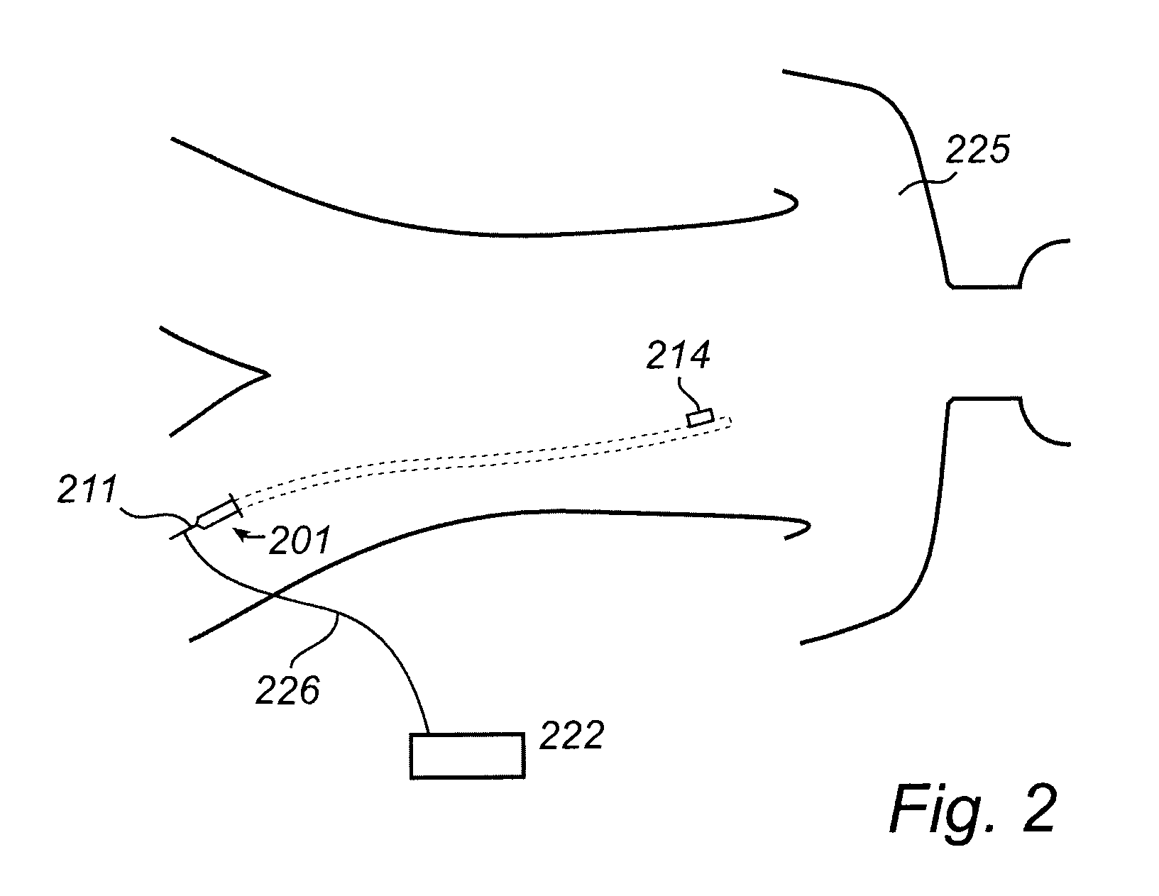 Device for acquiring physiological variables measured in a body