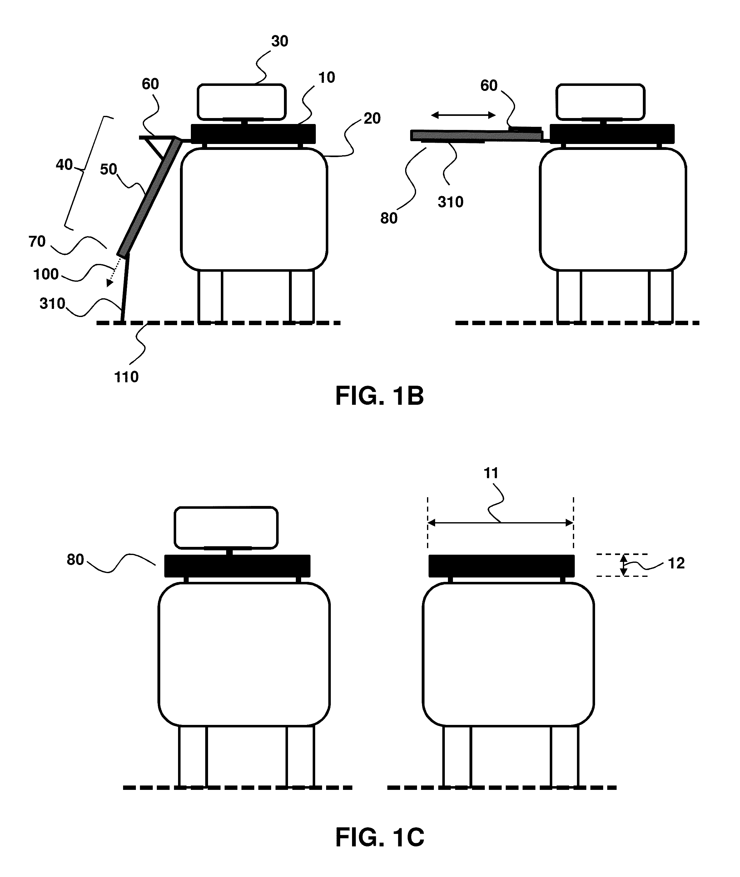 Powered cargo rack for tall vehicles