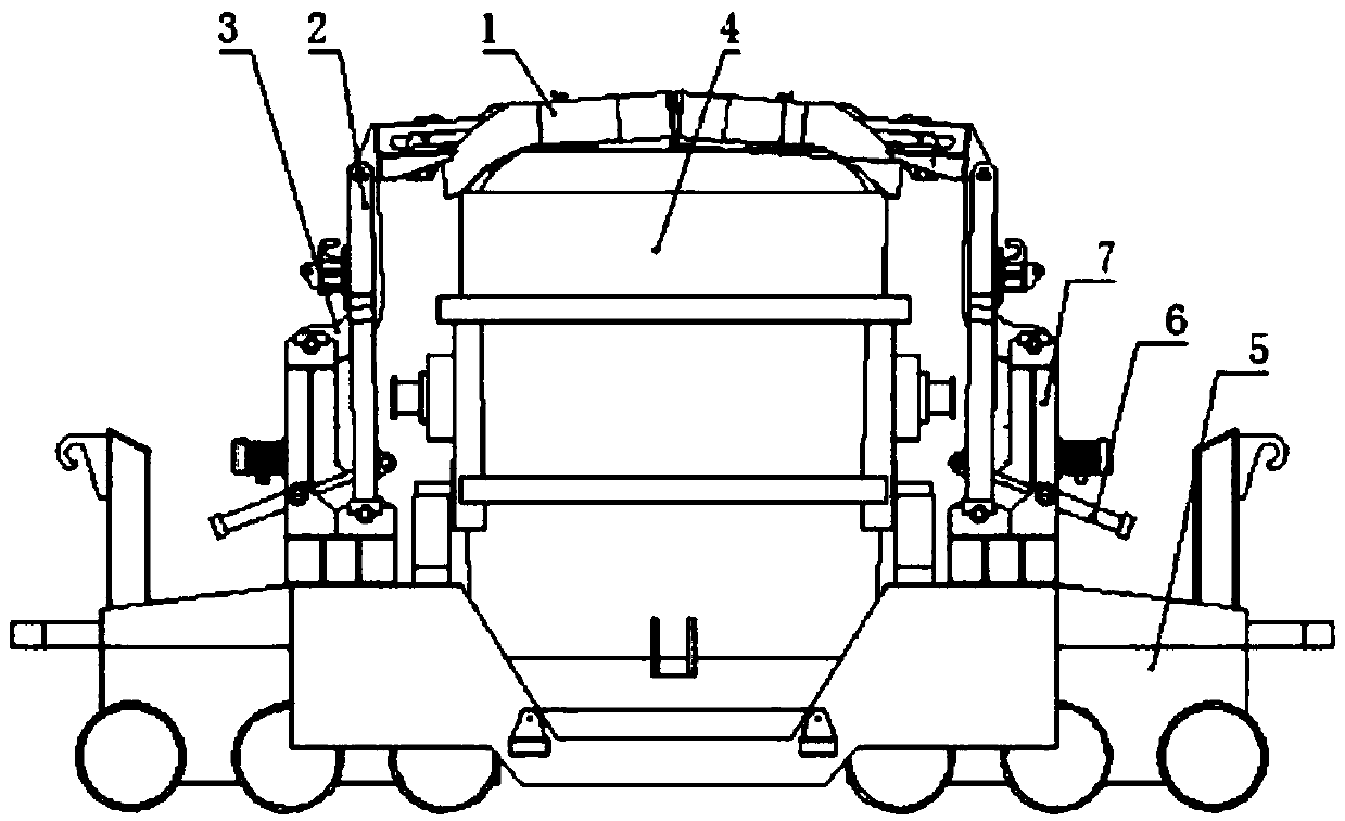 Ladle capping and uncapping device