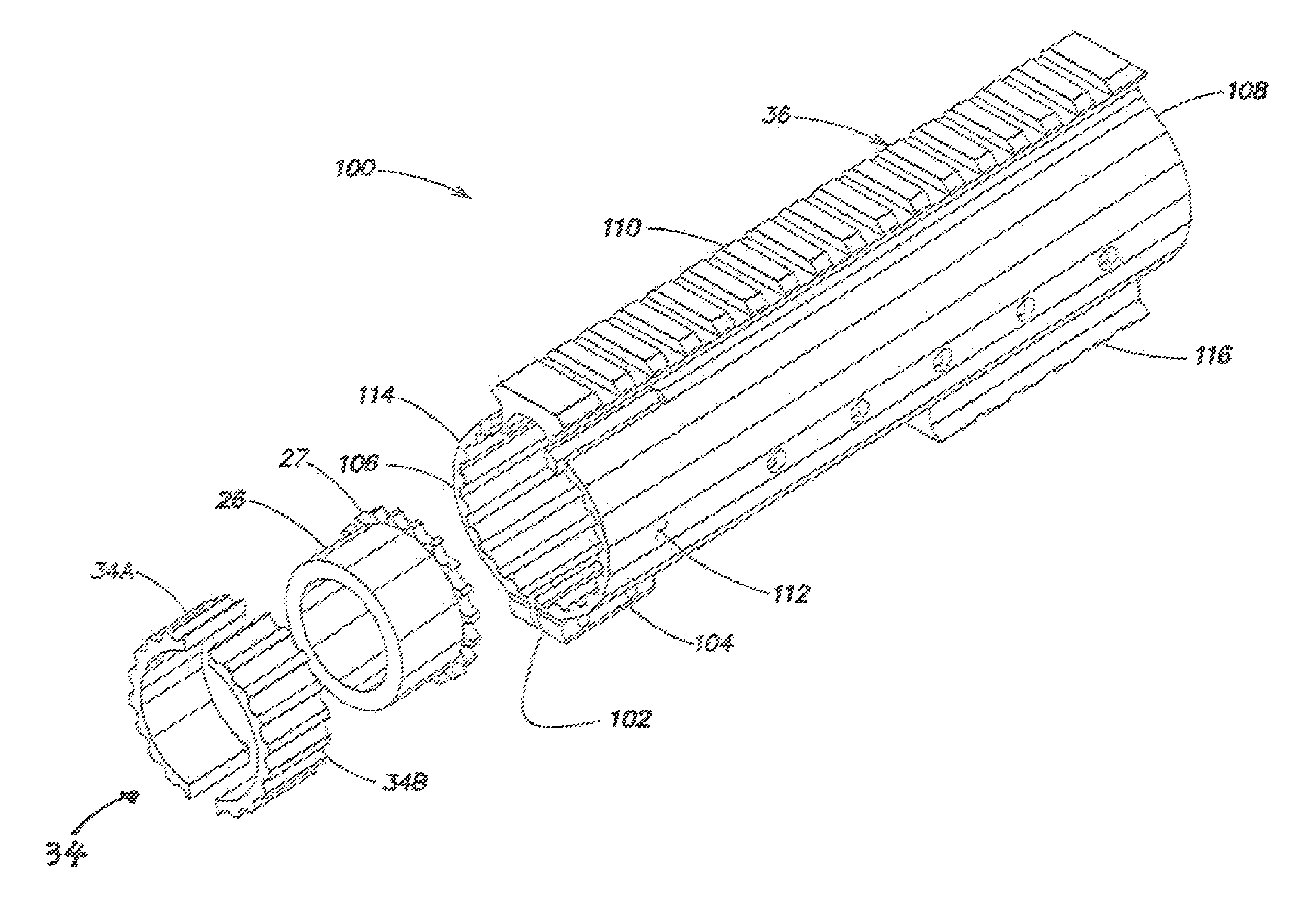 Modular fore-end rail/hand guard assembly system for firearms with selectable heat dissipation characteristics