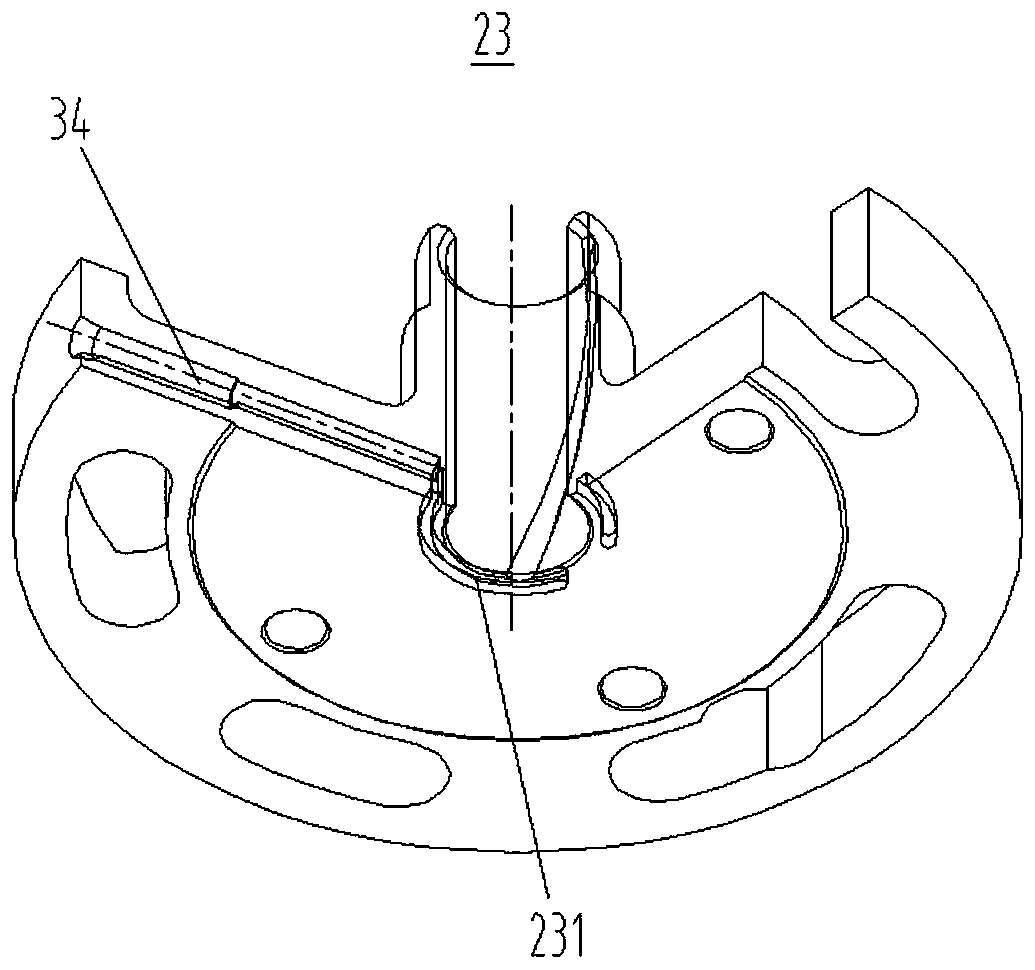 Low-back-pressure rotary compressor, corresponding oil return pressure drop control method and air conditioner