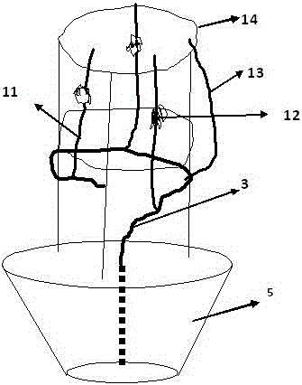 A technical method of combining ground planting and potted grapes