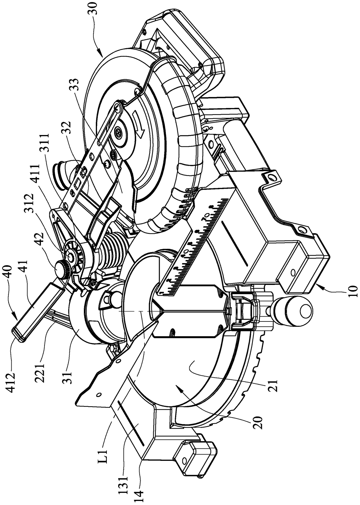 collapsible sawing machine