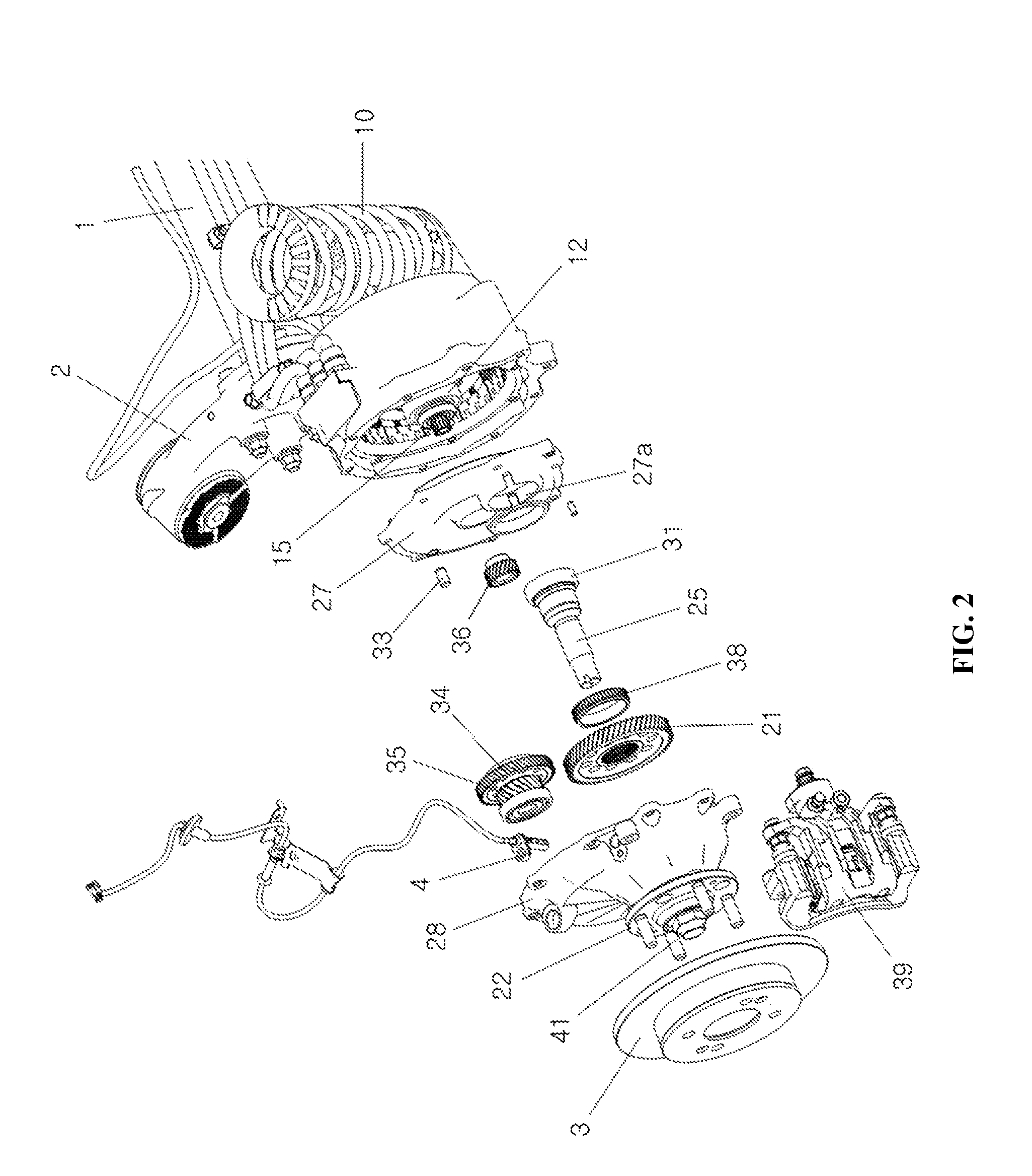 Device for driving rear wheel of electric vehicle