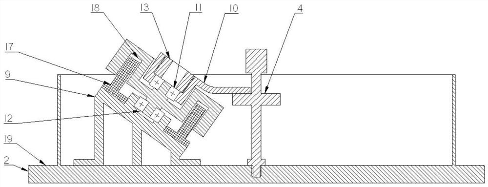 A pyramid-shaped four-axis micro-nano flywheel structure