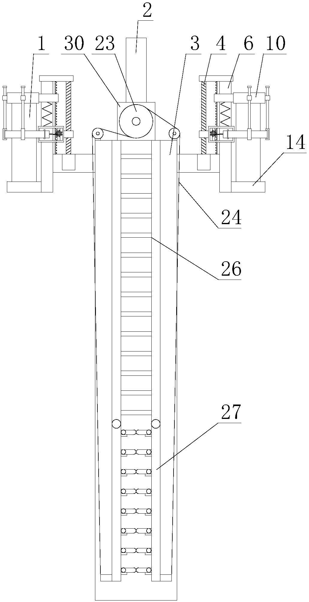 Communication iron tower facilitating replacement of antennas