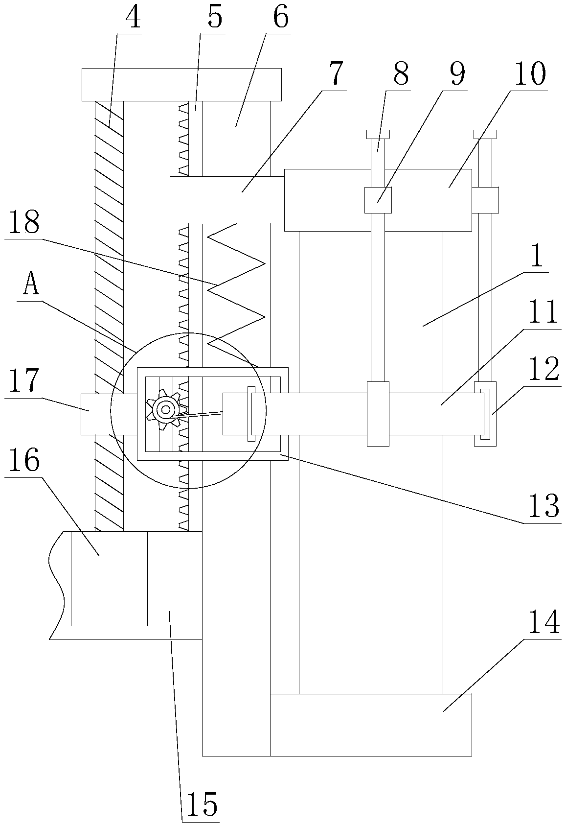 Communication iron tower facilitating replacement of antennas