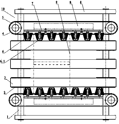 Carton correction pressing and pasting device