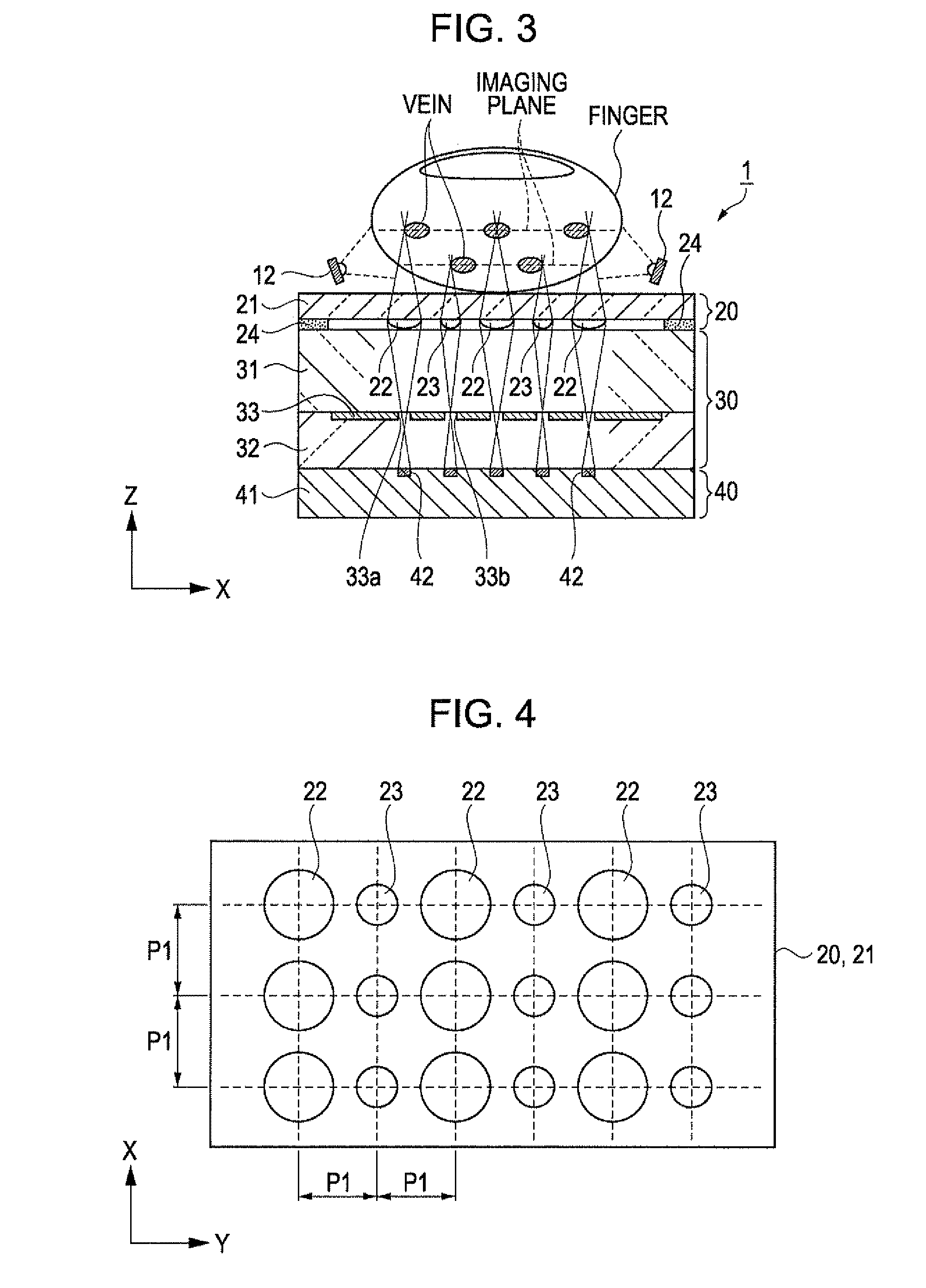 Imaging device, biometric authentication device, electronic equipment