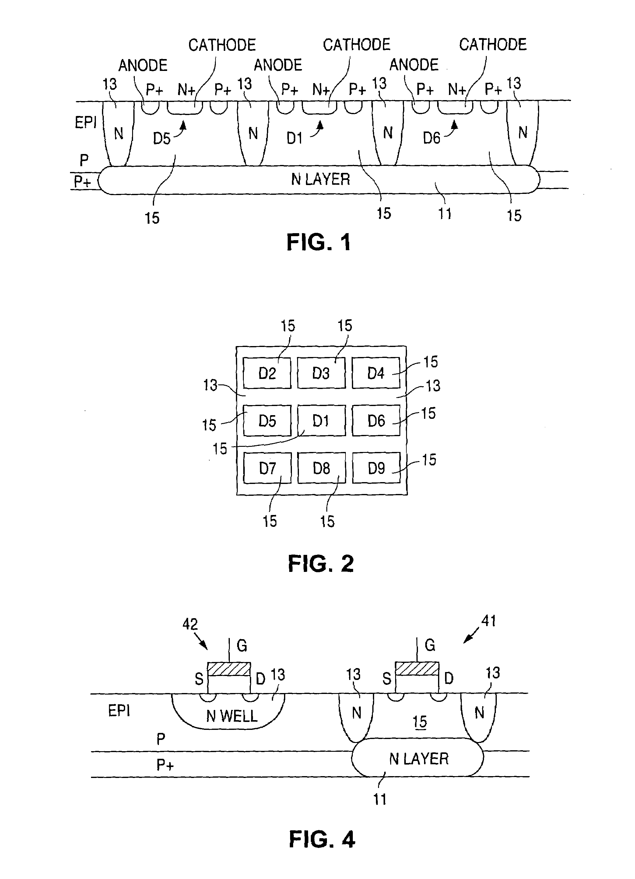 Bandgap reference designs with stacked diodes, integrated current source and integrated sub-bandgap reference